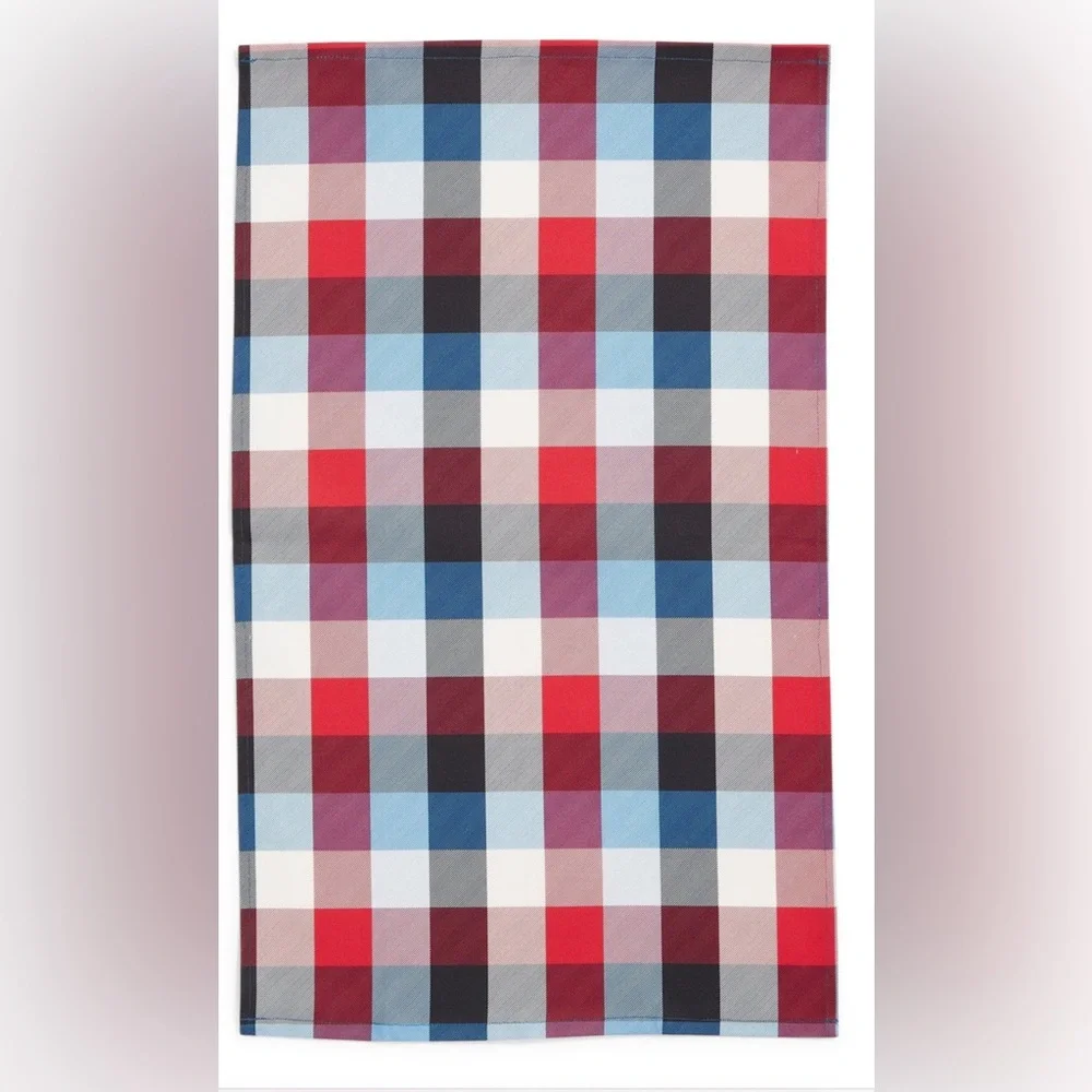 Vera Bradley Kitchen Towels in Patriotic Plaid Set of 2